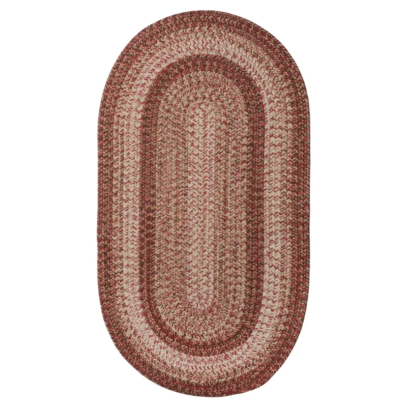 Sturbridge Maple Red Oval Rug - 7\' x 9\'