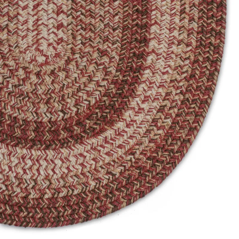Sturbridge Maple Red Oval Rug - 7\' x 9\'