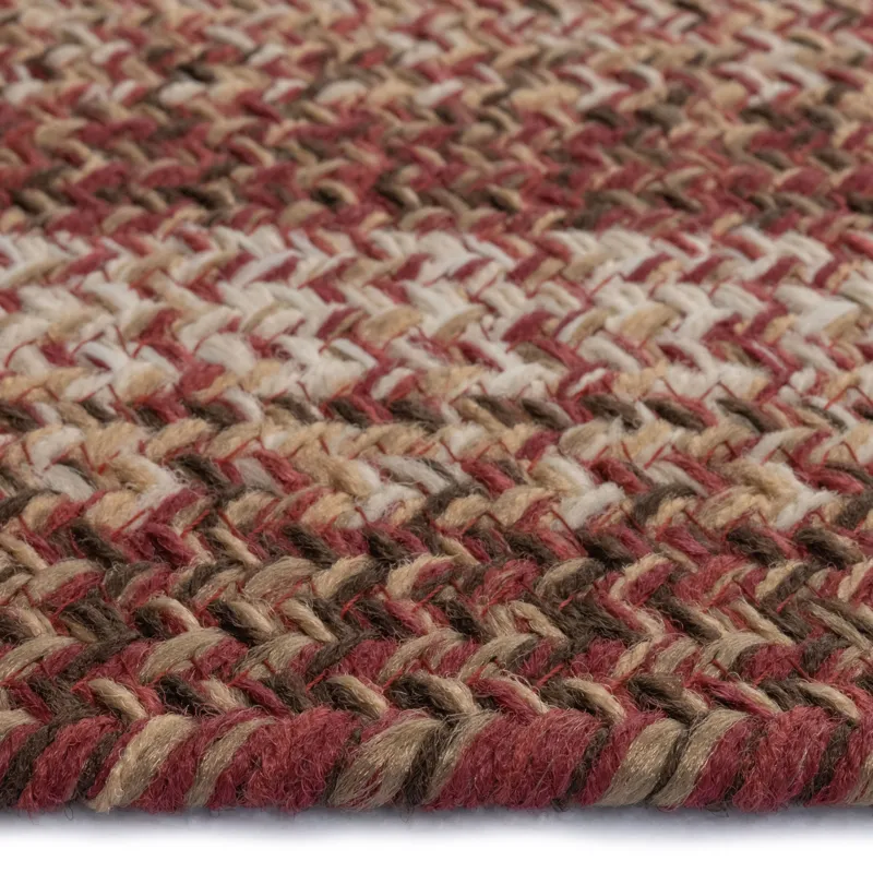 Sturbridge Maple Red Oval Rug - 7\' x 9\'