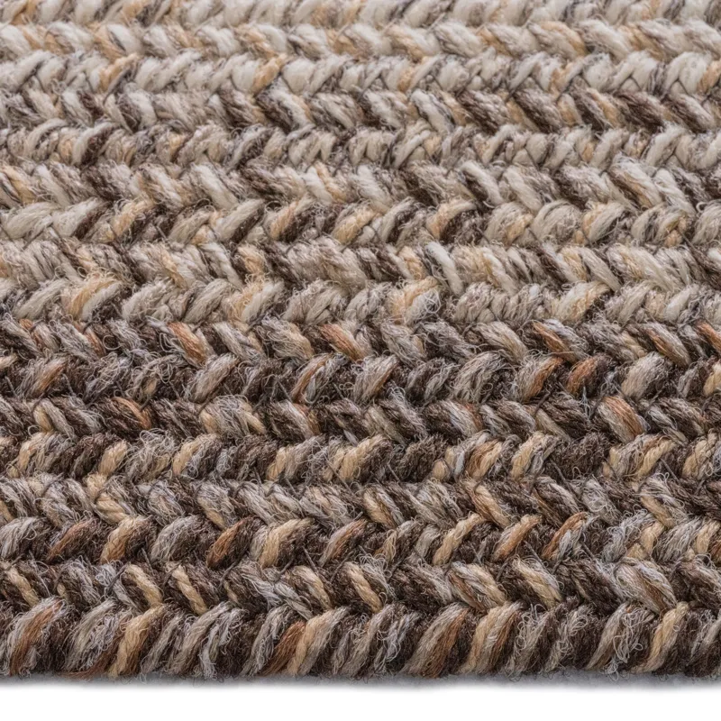 Sturbridge Berkshire Brown Concentric Rectangle Rug - 9\'6\" x 9\'6\"