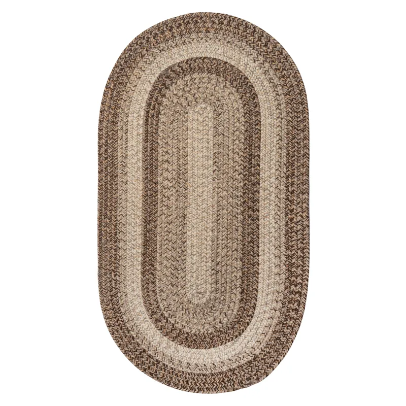Sturbridge Berkshire Brown Oval Rug - 3\' x 5\'