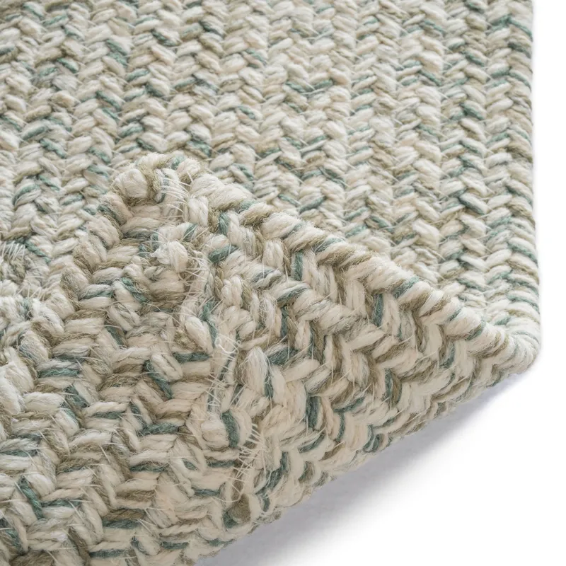 Stockton Light Green Concentric Rectangle Rug - 2\' x 8\'