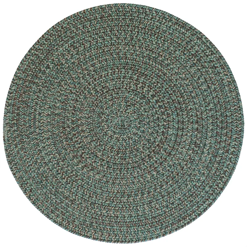 Stockton Dark Green Round Rug - 9\'6\" x 9\'6\"