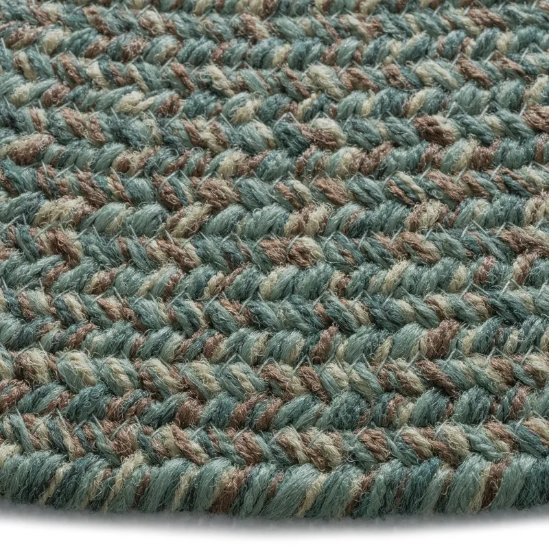 Stockton Dark Green Round Rug - 9\'6\" x 9\'6\"