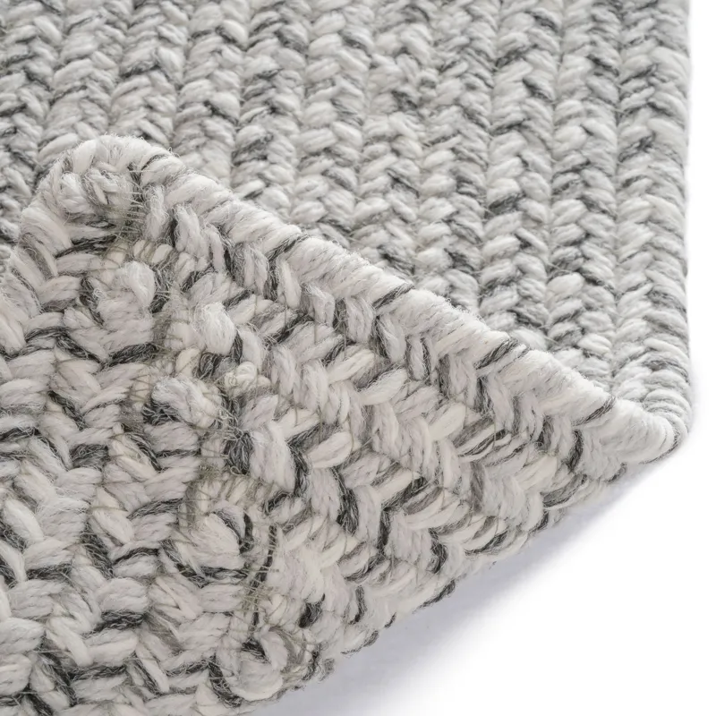 Stockton Light Gray Concentric Rectangle Rug - 3\' x 3\'