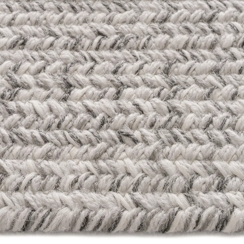 Stockton Light Gray Concentric Rectangle Rug - 3\' x 3\'