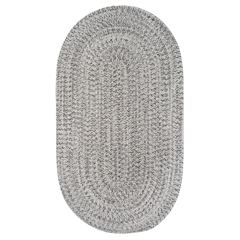 Stockton Light Gray Oval Rug - 4\' x 6\'