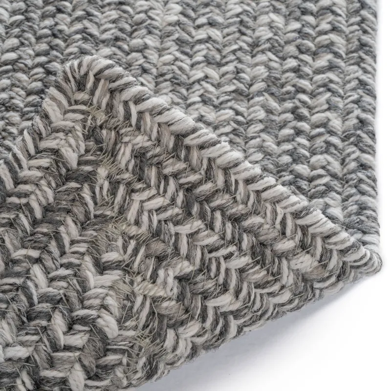Stockton Medium Gray Concentric Rectangle Rug - 3\' x 3\'