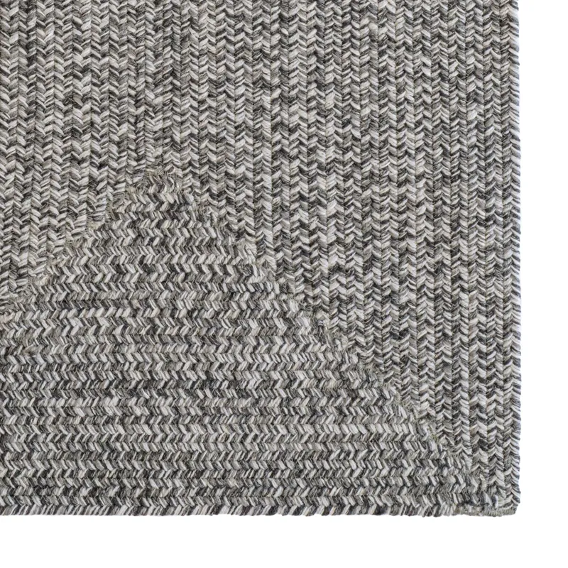 Stockton Medium Gray Concentric Rectangle Rug - 3\' x 3\'