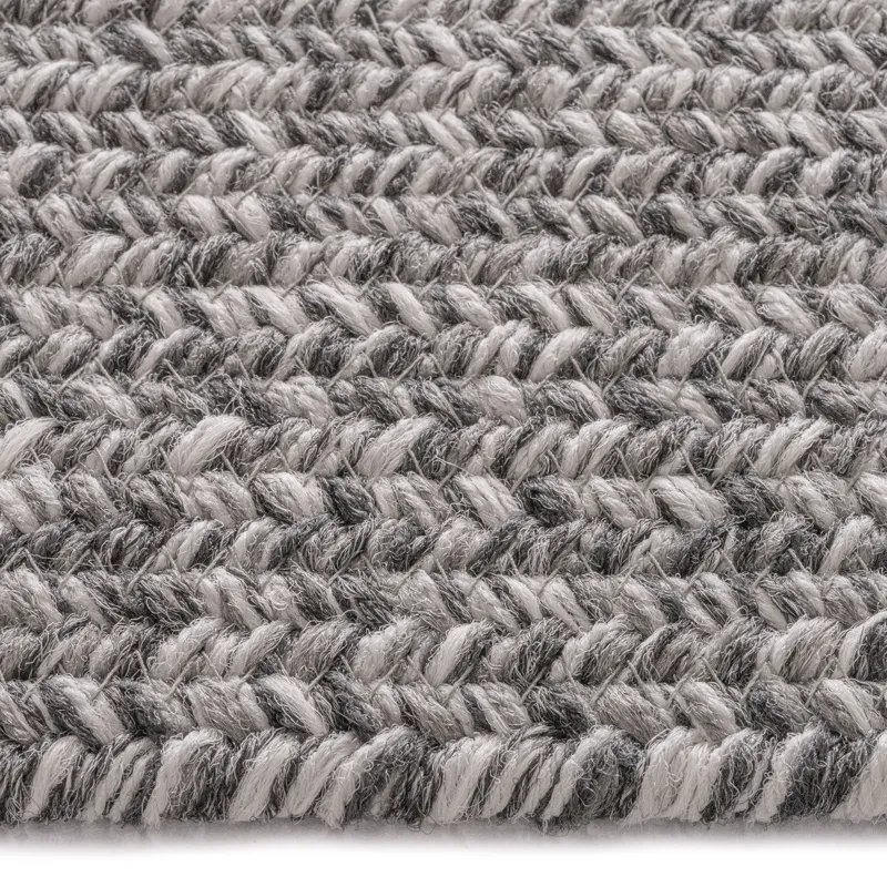 Stockton Medium Gray Concentric Rectangle Rug - 3\' x 3\'