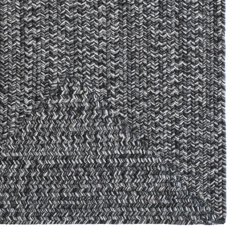 Stockton Dark Gray Concentric Rectangle Rug - 7\' x 9\'