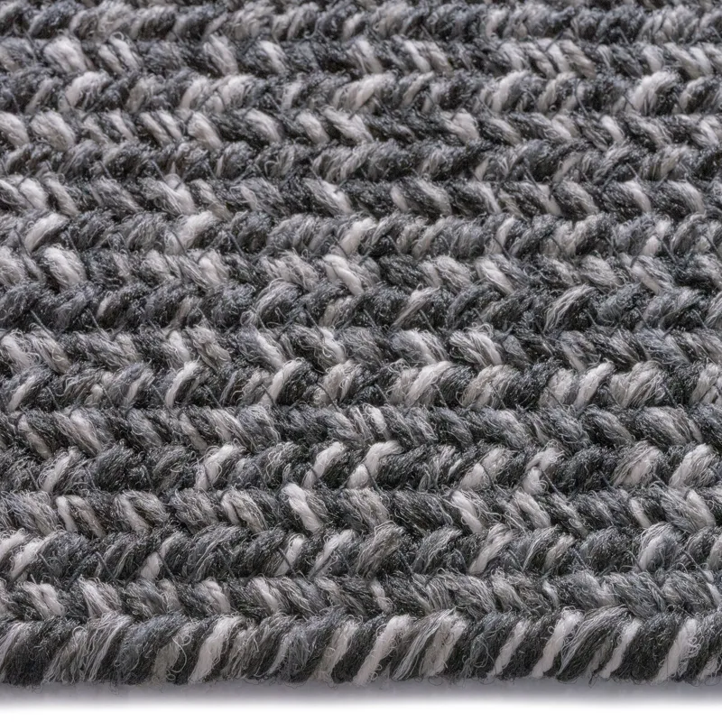 Stockton Dark Gray Concentric Rectangle Rug - 7\' x 9\'