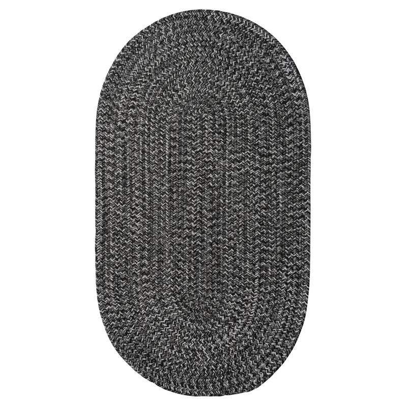 Stockton Dark Gray Oval Rug - 8\' x 11\'