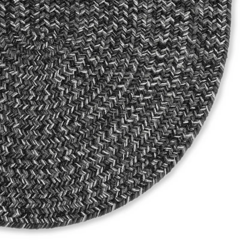 Stockton Dark Gray Oval Rug - 8\' x 11\'