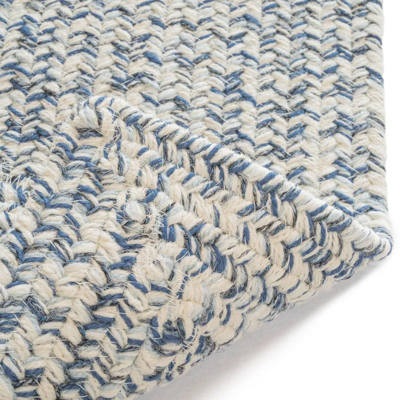 Stockton Light Blue Concentric Rectangle Rug - 8\'6\" x 8\'6\"