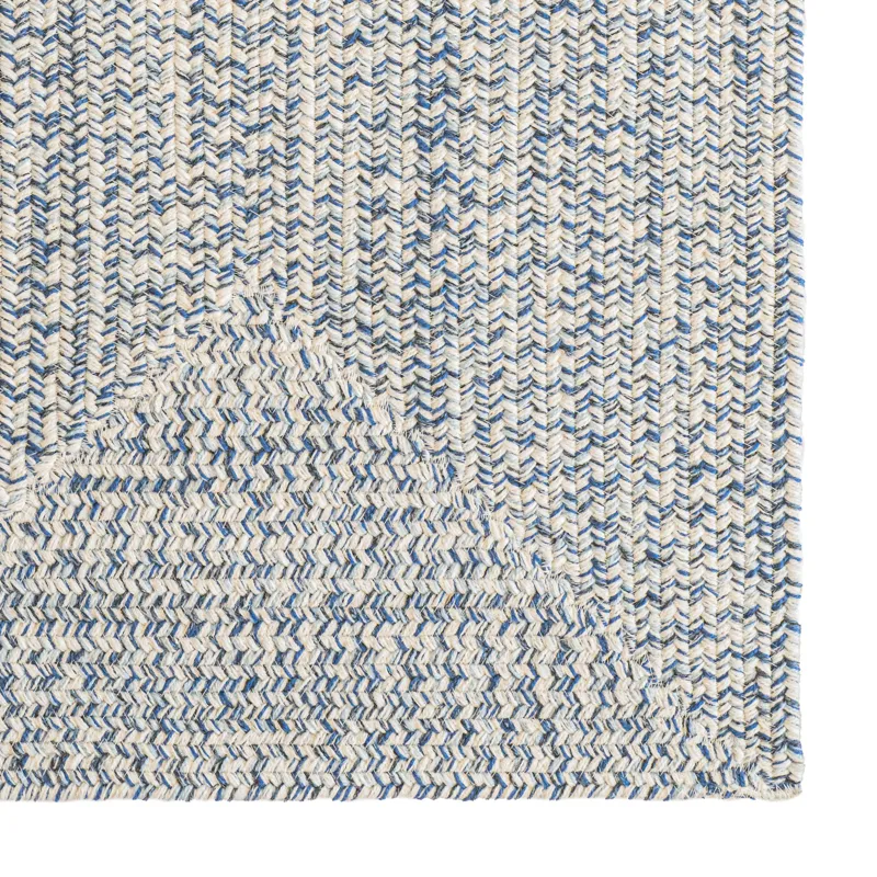 Stockton Light Blue Concentric Rectangle Rug - 8\'6\" x 8\'6\"