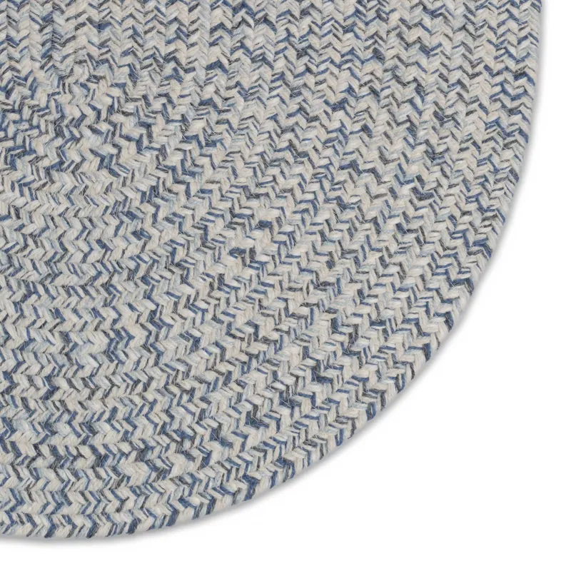Stockton Light Blue Oval Rug - 9\'2\" x 13\'2\"