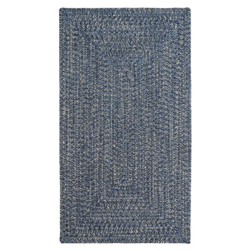 Stockton Dark Blue Concentric Rectangle Rug - 2\' x 3\'