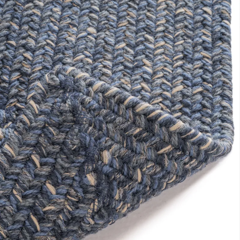 Stockton Dark Blue Concentric Rectangle Rug - 2\' x 3\'