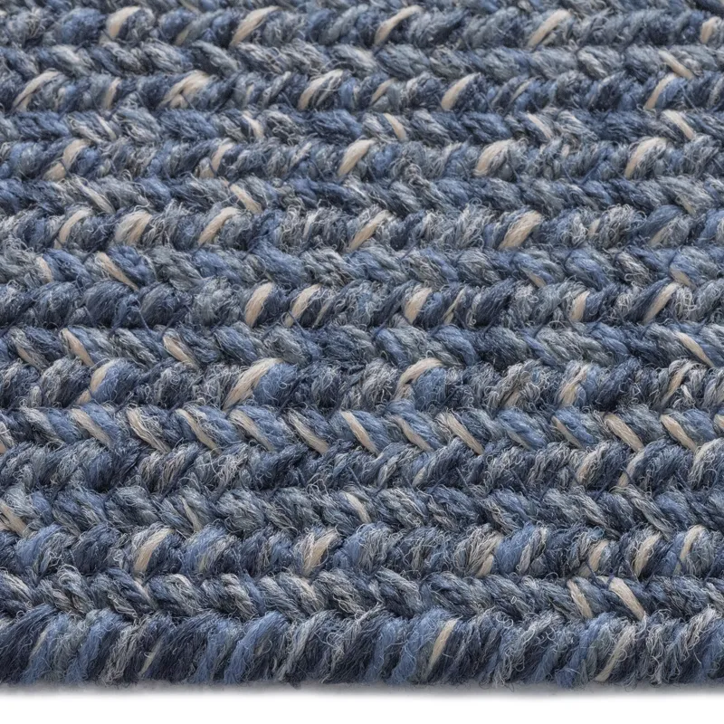 Stockton Dark Blue Concentric Rectangle Rug - 2\' x 3\'