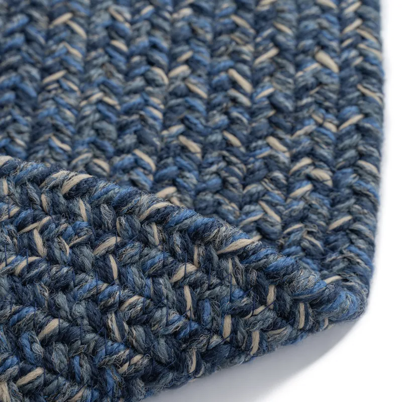 Stockton Dark Blue Oval Rug - 4\' x 6\'