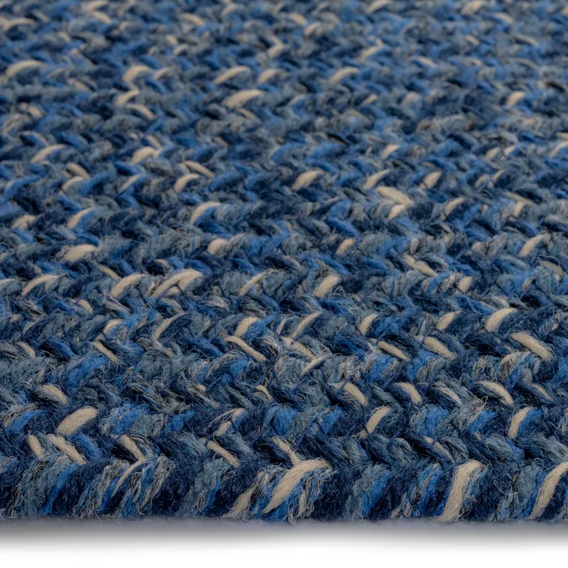 Stockton Dark Blue Oval Rug - 4\' x 6\'