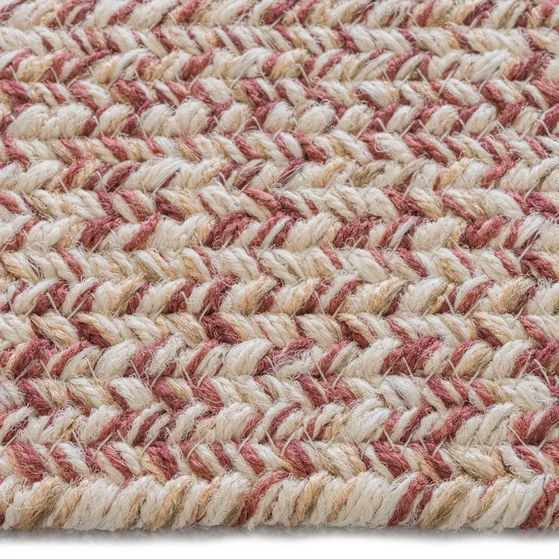 Stockton Light Red Concentric Rectangle Rug - 9\'2\" x 13\'2\"