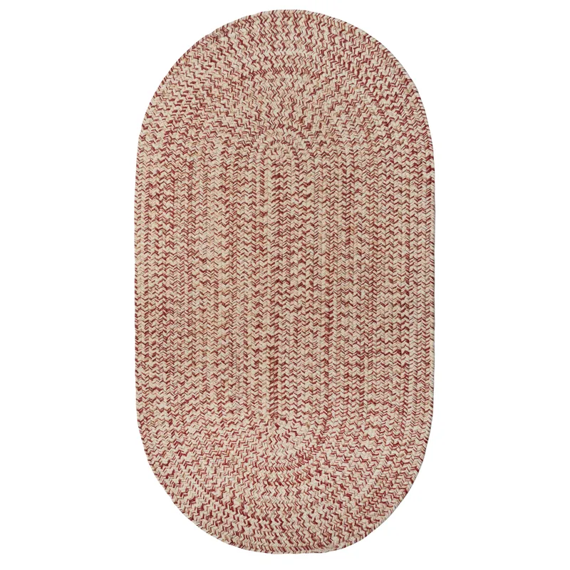 Stockton Light Red Oval Rug - 9\'2\" x 13\'2\"