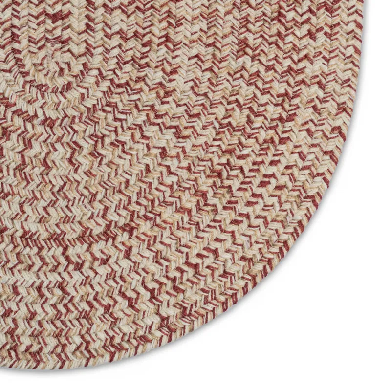 Stockton Light Red Oval Rug - 9\'2\" x 13\'2\"