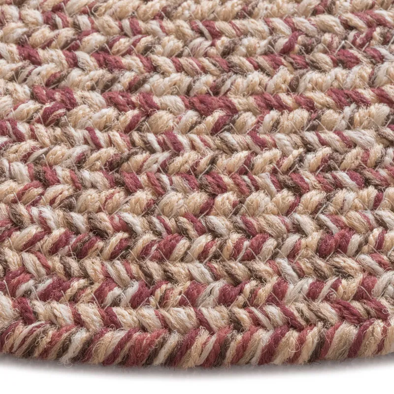 Stockton Medium Red Round Rug - 9\'6\" x 9\'6\"
