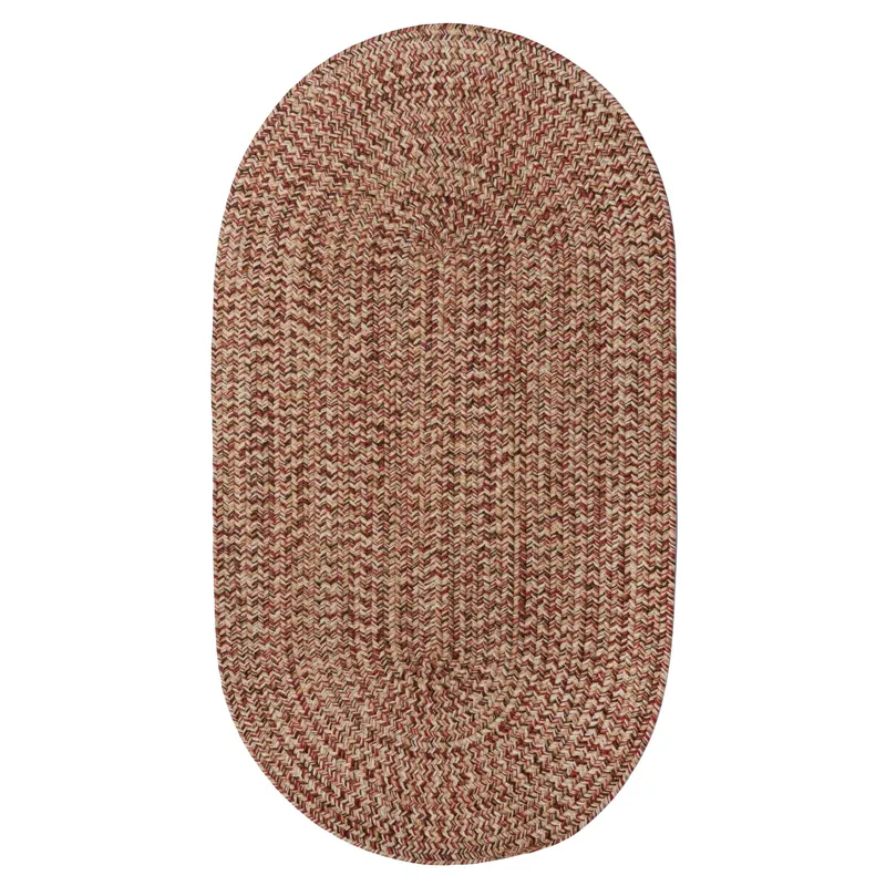 Stockton Medium Red Oval Rug - 2\' x 3\'