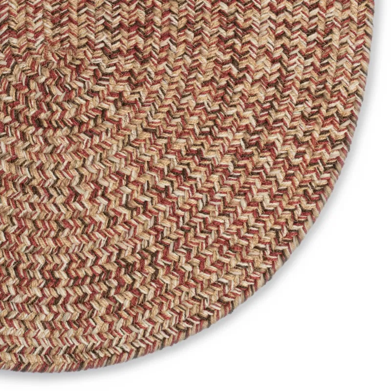 Stockton Medium Red Oval Rug - 2\' x 3\'
