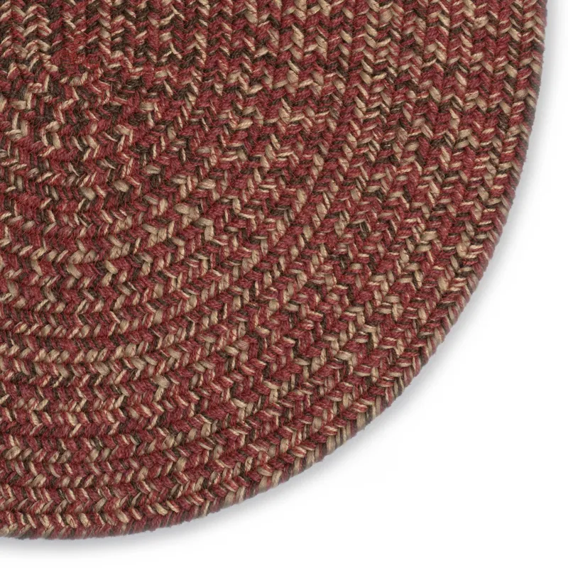 Stockton Dark Red Oval Rug - 2\'3\" x 9\'3\"