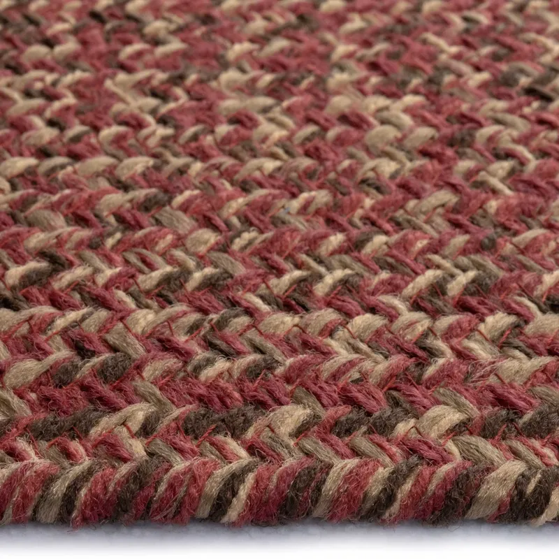 Stockton Dark Red Oval Rug - 2\'3\" x 9\'3\"