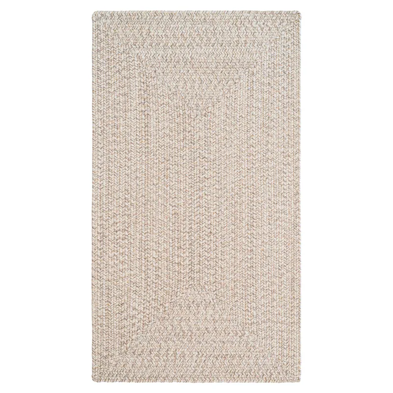 Stockton Light Brown Concentric Rectangle Rug - 8\' x 11\'