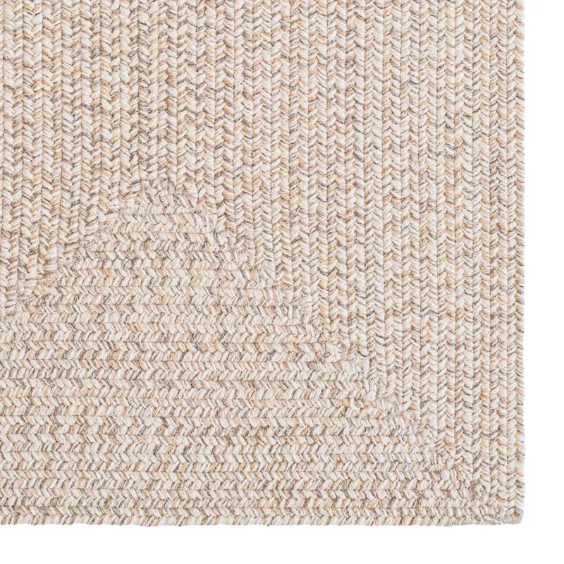 Stockton Light Brown Concentric Rectangle Rug - 8\' x 11\'