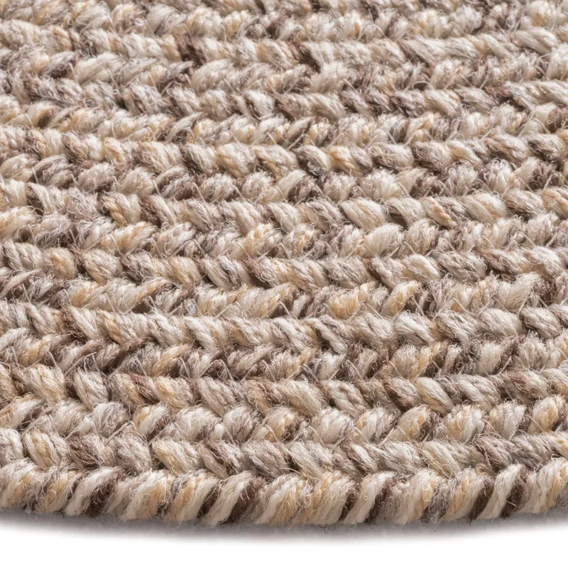 Stockton Medium Brown Round Rug - 3\' x 3\'