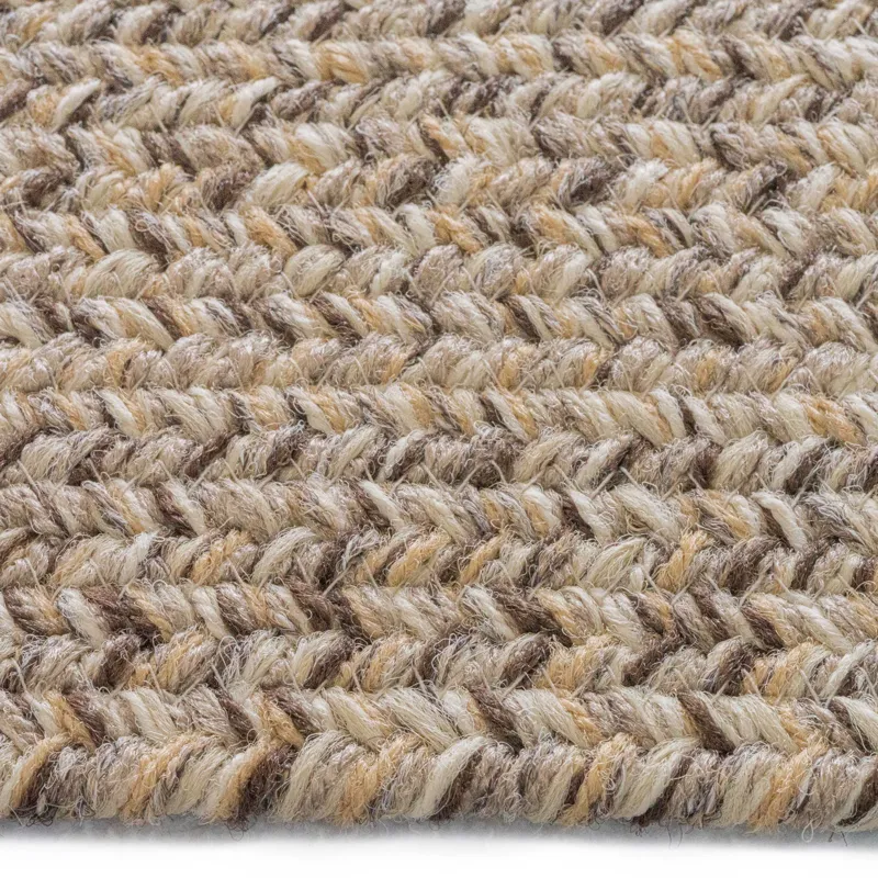 Stockton Medium Brown Concentric Rectangle Rug - 7\' x 9\'