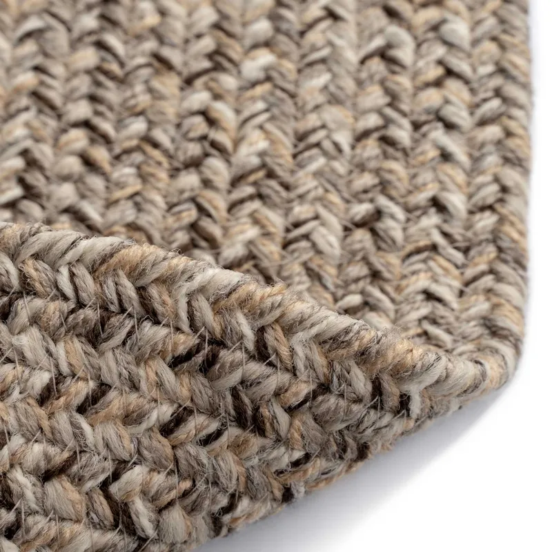 Stockton Medium Brown Oval Rug - 2\'3\" x 9\'3\"