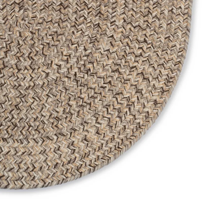 Stockton Medium Brown Oval Rug - 2\'3\" x 9\'3\"