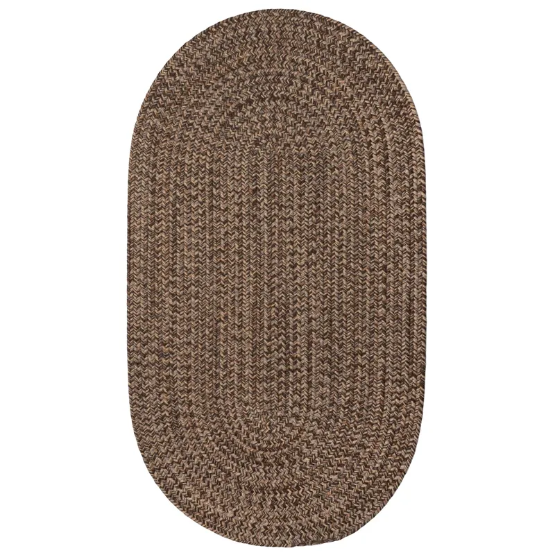 Stockton Dark Brown Oval Rug - 8\' x 11\'