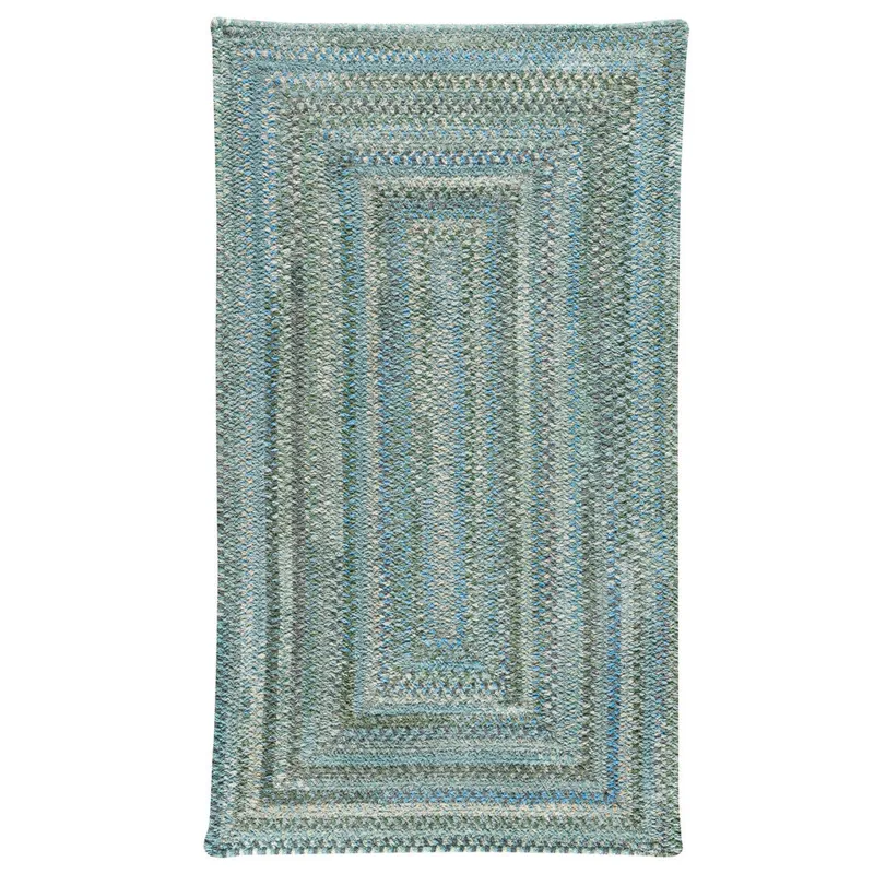 Synergy Misty Sage Concentric Rectangle Rug - 8\'6\" x 8\'6\"