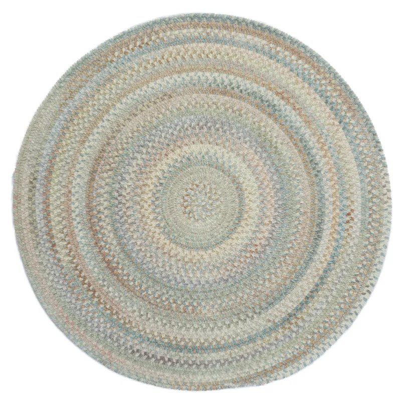 Synergy Blue Opal Round Rug - 5\'6\" x 5\'6\"