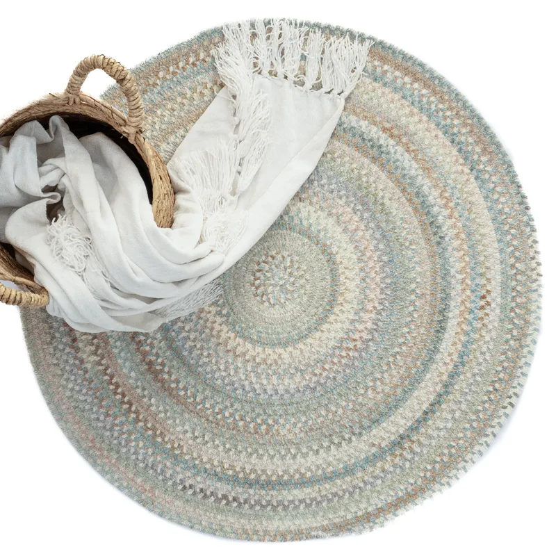 Synergy Blue Opal Round Rug - 5\'6\" x 5\'6\"