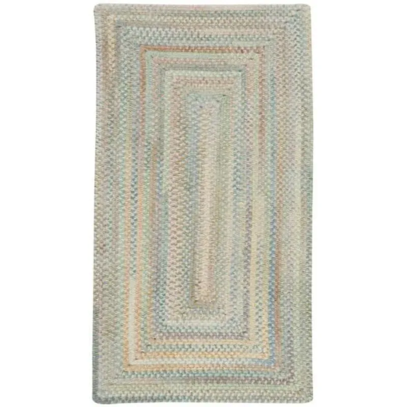 Synergy Blue Opal Concentric Rectangle Rug - 8\'6\" x 8\'6\"