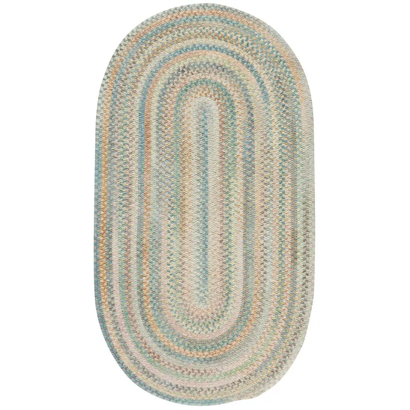 Synergy Blue Opal Oval Rug - 2\'3\" x 4\'3\"