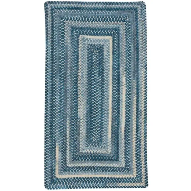 Synergy Chambray Concentric Rectangle Rug - 2\'3\" x 4\'3\"