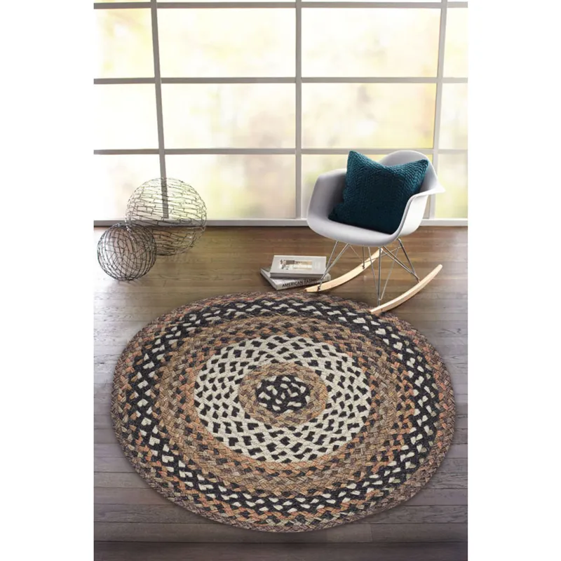 Wanderer Cognac Round Rug - 7\'6\" x 7\'6\"