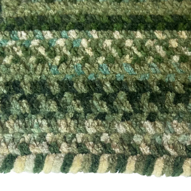 Cottonstone Balsam Green Concentric Rectangle Rug - 5\' x 8\'