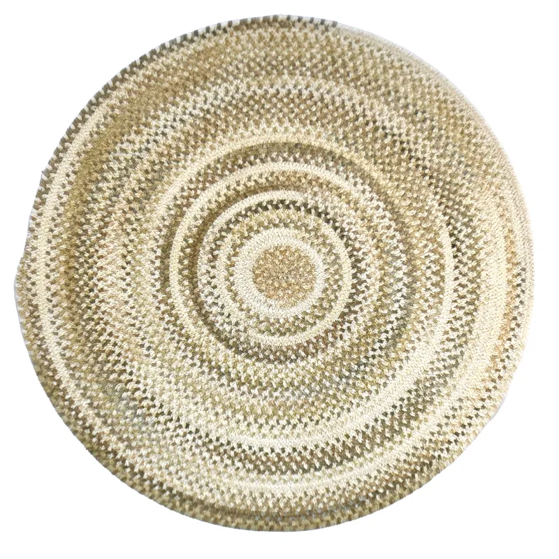 Cottonstone Feather Tan Round Rug - 7\'6\" x 7\'6\"